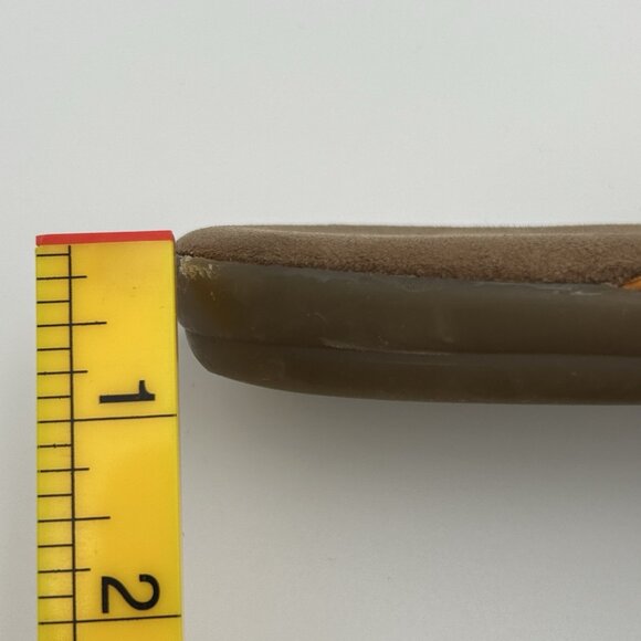 AEROSOLES Sandals Womens 9M Branchley Orange Flower Thong Toe Post Brown Sole - Picture 5 of 13